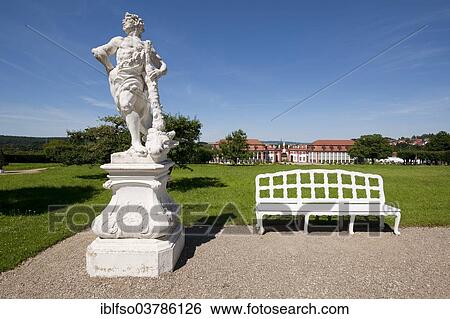 "Sculpture and bench in the park, Schloss Seehof castle, Memmelsdorf, Bavaria, Germany, Europe" View Large Photo Image Stock Photograph - "Sculpture and bench in the park, Schloss Seehof castle, Memmelsdorf, Bavaria, Germany, Europe". Fotosearch