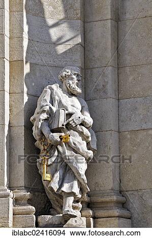 Picture - Sculpture at Eichstaett Cathedral, Eichstaett, Bavaria, Germany, Europe. Fotosearch