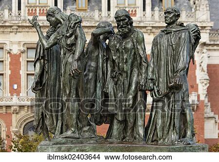 "Sculpture by Auguste Rodin, The Burghers of Calais, on the square of Place de l'Hotel de Ville in Calais, Via Francigena, Calais, Pas-de-Calais department, North Pas-de-Calais region, France, Europe" View Large Photo Image Picture - "Sculpture by Auguste Rodin, The Burghers of Calais, on the square of Place de l'Hotel de Ville in Calais, Via Francigena, Calais, Pas-de-Calais department, North Pas-de-Calais region, France, Europe". Fotosearch