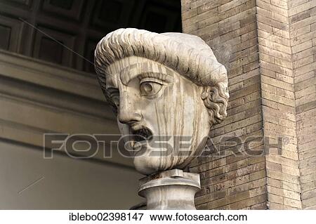 Stock Photo - "Sculpture, Cortile Ottagono, Museo Pio-Clementine, Vatican Museums, Vatican, Rome, Italy, Europe". Fotosearch