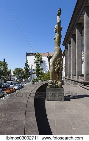 "Sculpture in front of the Palace of Justice in Funchal, Santa Luzia, Funchal, Madeira, Portugal, Europe" View Large Photo Image Stock Image - "Sculpture in front of the Palace of Justice in Funchal, Santa Luzia, Funchal, Madeira, Portugal, Europe". Fotosearch