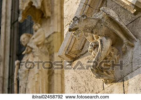 "Sculpture of a dragon on the facade, St. Peter's Cathedral, Regensburg, Upper Palatinate, Bavaria, Germany, Europe" View Large Photo Image Stock Image - "Sculpture of a dragon on the facade, St. Peter's Cathedral, Regensburg, Upper Palatinate, Bavaria, Germany, Europe". Fotosearch