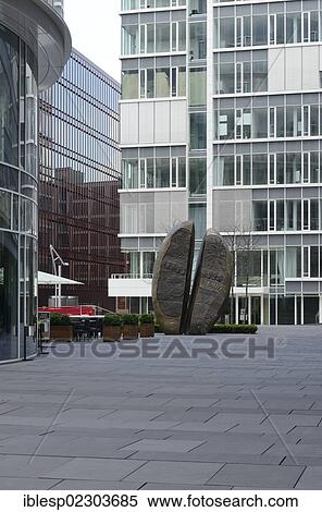 Stock Photography - "Sculpture of a large coffee bean, International Coffee Plaza, Am Sandtorpark street, HafenCity, Speicherstadt, Hamburg, Hamburg, Germany, Europe". Fotosearch