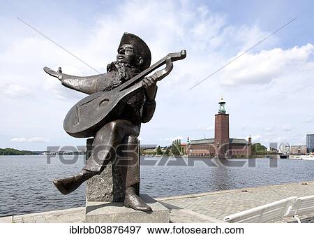 "Sculpture of a lute player in front of Stockholm City Hall, Stockholms stadshus, Stockholm, Stockholm County, Sweden, Europe" View Large Photo Image Stock Photo - "Sculpture of a lute player in front of Stockholm City Hall, Stockholms stadshus, Stockholm, Stockholm County, Sweden, Europe". Fotosearch