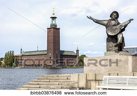 "Sculpture of a lute player in front of Stockholm City Hall, Stockholms stadshus, Stockholm, Stockholm County, Sweden, Europe" View Large Photo Image Stock Photo - "Sculpture of a lute player in front of Stockholm City Hall, Stockholms stadshus, Stockholm, Stockholm County, Sweden, Europe". Fotosearch