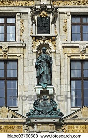 "Sculpture of Maximilian II on the facade of the Bavarian National Museum, Munich, Upper Bavaria, Bavaria, Germany, Europe" View Large Photo Image Stock Photo - "Sculpture of Maximilian II on the facade of the Bavarian National Museum, Munich, Upper Bavaria, Bavaria, Germany, Europe". Fotosearch