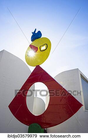 "Sculpture on the roof of the Miro Museum, Fundacio Joan Miro, Parc de Montjuic, Barcelona, Catalonia, Spain, Europe" View Large Photo Image Stock Photo - "Sculpture on the roof of the Miro Museum, Fundacio Joan Miro, Parc de Montjuic, Barcelona, Catalonia, Spain, Europe". Fotosearch