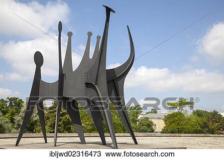 "Sculpture """"Tetes et Queue"""" by Alexander Calder outside the Neue Nationalgalerie, New National Gallery, Berlin, Germany, Europe" View Large Photo Image Stock Image - "Sculpture """"Tetes et Queue"""" by Alexander Calder outside the Neue Nationalgalerie, New National Gallery, Berlin, Germany, Europe". Fotosearch
