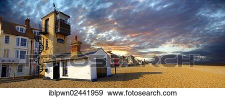 "Sea front houses and shingle beach of Aldeburgh, Suffolk, England, United Kingdom, Europe" View Large Photo Image Stock Photo - "Sea front houses and shingle beach of Aldeburgh, Suffolk, England, United Kingdom, Europe". Fotosearch