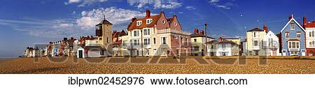 "Seafront houses and shingle beach of Aldeburgh, Suffolk, England, United Kingdom, Europe" View Large Photo Image Stock Photograph - "Seafront houses and shingle beach of Aldeburgh, Suffolk, England, United Kingdom, Europe". Fotosearch