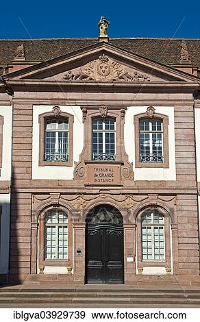Stock Photo - "Seat of the district court, Tribunal de Grande Instance, Colmar, Alsace, France, Europe". Fotosearch