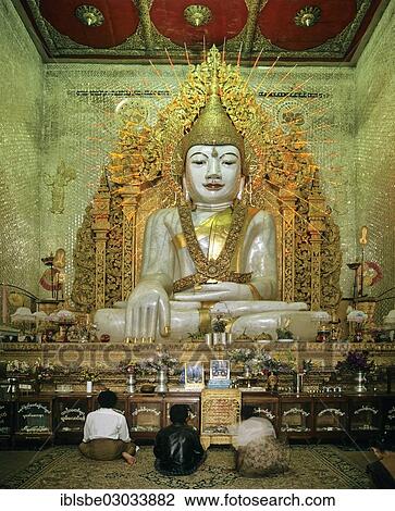 "Seated Buddha statue, Kyauk Taw Gyi Pagoda, Mandalay, Mandalay Division, Myanmar, Burma, Asia" View Large Photo Image Stock Image - "Seated Buddha statue, Kyauk Taw Gyi Pagoda, Mandalay, Mandalay Division, Myanmar, Burma, Asia". Fotosearch
