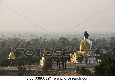 "Seated Buddha statue, Maha Bodhi Ta Htaung, Monywa, Sagaing Region, Myanmar, Asia" View Large Photo Image Stock Image - "Seated Buddha statue, Maha Bodhi Ta Htaung, Monywa, Sagaing Region, Myanmar, Asia". Fotosearch