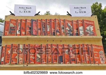 "Second hand books on a shelf for sale at the weekly flea market, Dresden, Saxony, Germany, Europe" View Large Photo Image Stock Photo - "Second hand books on a shelf for sale at the weekly flea market, Dresden, Saxony, Germany, Europe". Fotosearch