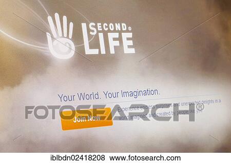 Second life website, screenshot View Large Photo Image Stock Photo - Second life website, screenshot. Fotosearch