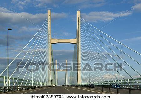 "Second Severn crossing, Ail Groesfan Hafren, looking East from Wales towards England, United Kingdom, Europe" View Large Photo Image Picture - "Second Severn crossing, Ail Groesfan Hafren, looking East from Wales towards England, United Kingdom, Europe". Fotosearch
