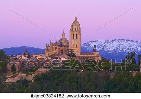 "Segovia Cathedral, at sunset, Segovia, Castile and Leon, Spain, Europe" View Large Photo Image Stock Image - "Segovia Cathedral, at sunset, Segovia, Castile and Leon, Spain, Europe". Fotosearch