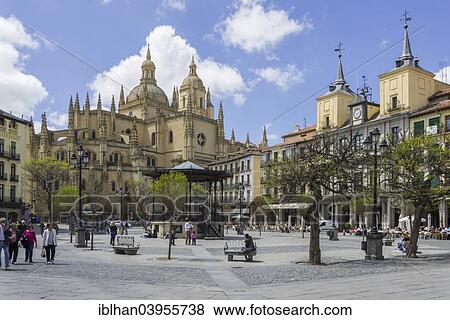 Stock Photo - "Segovia Cathedral, Segovia, Castile and Leon, Spain, Europe". Fotosearch