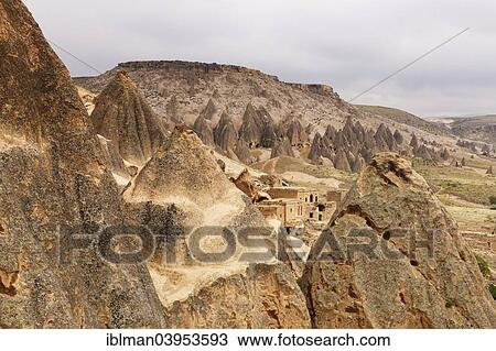 Stock Image - "Selime monastery or Selime Kalesi, Ihlara Valley Ihlara Vadisi, Aksaray Province, Cappadocia, Central Anatolia Region, Anatolia, Turkey, Asia". Fotosearch