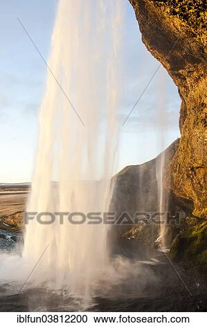 "Seljalandsfoss waterfall in the evening light, Southern Region, Iceland, Europe" View Large Photo Image Stock Image - "Seljalandsfoss waterfall in the evening light, Southern Region, Iceland, Europe". Fotosearch