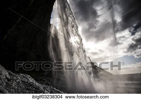 "Seljalandsfoss, waterfall, Thorsmork, Southern Region, Iceland, Europe" View Large Photo Image Picture - "Seljalandsfoss, waterfall, Thorsmork, Southern Region, Iceland, Europe". Fotosearch