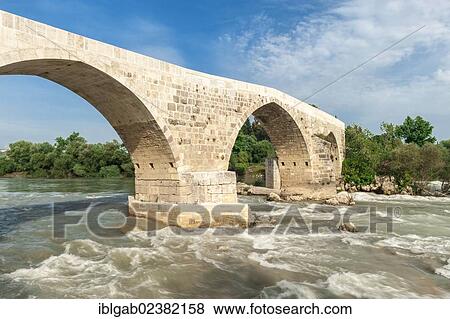 "Seljuk bridge over the Koprucay river, Aspendos, Antalya province, Turkey, Asia" View Large Photo Image Stock Photo - "Seljuk bridge over the Koprucay river, Aspendos, Antalya province, Turkey, Asia". Fotosearch