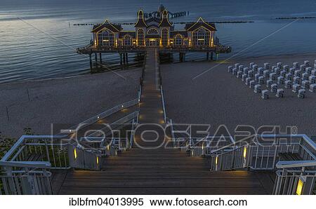 "Sellin Pier, dusk, Sellin, Rugen Island, Mecklenburg-Western Pomerania, Germany, Europe" View Large Photo Image Stock Photography - "Sellin Pier, dusk, Sellin, Rugen Island, Mecklenburg-Western Pomerania, Germany, Europe". Fotosearch