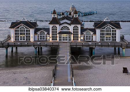 Picture - "Sellin Pier, Rugen Island, Mecklenburg-Western Pomerania, Germany, Europe". Fotosearch
