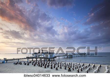 Stock Image - "Sellin Pier, Rugen Island, Mecklenburg-Western Pomerania, Germany, Europe". Fotosearch