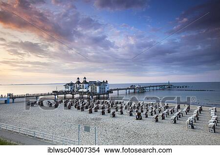 Picture - "Sellin Pier, Sellin, Rugen Island, Mecklenburg-Western Pomerania, Germany, Europe". Fotosearch