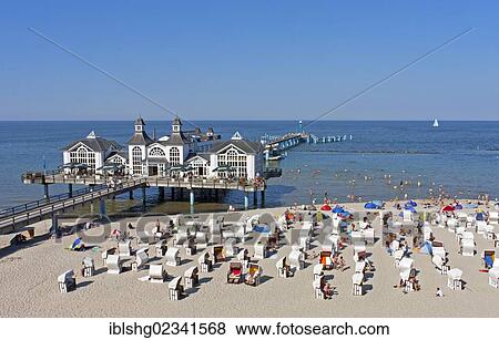 "Sellin sea bridge, pier, Ruegen Island, Mecklenburg-Western Pomerania, Germany, Europe" View Large Photo Image Stock Photo - "Sellin sea bridge, pier, Ruegen Island, Mecklenburg-Western Pomerania, Germany, Europe". Fotosearch