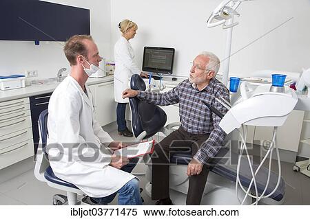 "Senior at the dentist, Germany, Europe" View Large Photo Image Stock Photography - "Senior at the dentist, Germany, Europe". Fotosearch