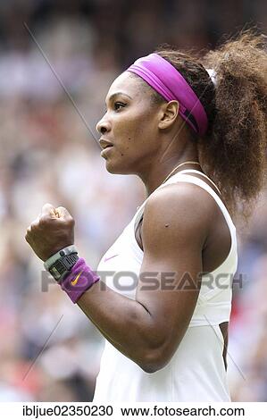 "Serena Williams, USA, making a fist and cheering, women's final, Wimbledon Championships 2012 AELTC, ITF Grand Slam Tennis Tournament, London, England, United Kingdom, Europe" View Large Photo Image Stock Image - "Serena Williams, USA, making a fist and cheering, women's final, Wimbledon Championships 2012 AELTC, ITF Grand Slam Tennis Tournament, London, England, United Kingdom, Europe". Fotosearch