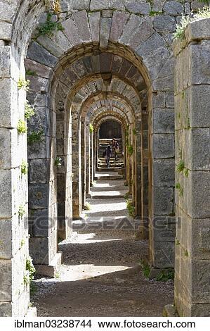 "Series of arches in the substructures of the Trajaneum, Trajan Temple, Acropolis, Pergamon, Manisa Province, Aegean Region, Turkey, Asia" View Large Photo Image Picture - "Series of arches in the substructures of the Trajaneum, Trajan Temple, Acropolis, Pergamon, Manisa Province, Aegean Region, Turkey, Asia". Fotosearch