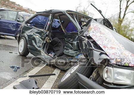 "Serious accident, wreck of a VW Polo in the street, B14 road at Neckartor, Stuttgart, Baden-Wurttemberg, Germany, Europe" View Large Photo Image Stock Photo - "Serious accident, wreck of a VW Polo in the street, B14 road at Neckartor, Stuttgart, Baden-Wurttemberg, Germany, Europe". Fotosearch
