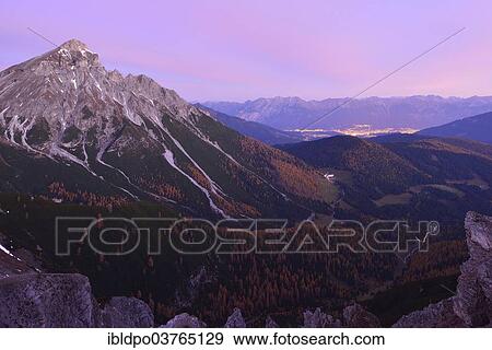 "Serles mountain in autumn, at dawn, Tyrol, Austria, Europe" View Large Photo Image Stock Photo - "Serles mountain in autumn, at dawn, Tyrol, Austria, Europe". Fotosearch