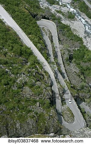 "Serpentine curves of the Trollstigen, Trolls Path, near Andalsnes, More og Romsdal, Norway, Europe" View Large Photo Image Stock Photo - "Serpentine curves of the Trollstigen, Trolls Path, near Andalsnes, More og Romsdal, Norway, Europe". Fotosearch