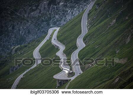 "Serpentine road, Furka Pass road, Furka Pass, Canton of Uri, Switzerland, Europe" View Large Photo Image Stock Photograph - "Serpentine road, Furka Pass road, Furka Pass, Canton of Uri, Switzerland, Europe". Fotosearch