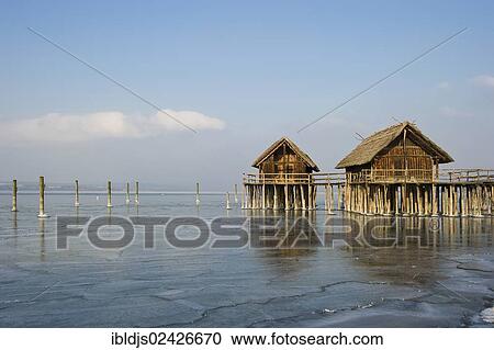 "Settlement of reconstructed stilt houses, Pfahlbaumuseum Unteruhldingen open air museum, UNESCO World Heritage Site, Lake Constance, Baden-Wuerttemberg, Germany, Europe" View Large Photo Image Stock Image - "Settlement of reconstructed stilt houses, Pfahlbaumuseum Unteruhldingen open air museum, UNESCO World Heritage Site, Lake Constance, Baden-Wuerttemberg, Germany, Europe". Fotosearch