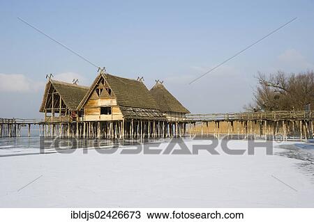 "Settlement of reconstructed stilt houses, Pfahlbaumuseum Unteruhldingen open air museum, UNESCO World Heritage Site, Lake Constance, Baden-Wuerttemberg, Germany, Europe" View Large Photo Image Stock Image - "Settlement of reconstructed stilt houses, Pfahlbaumuseum Unteruhldingen open air museum, UNESCO World Heritage Site, Lake Constance, Baden-Wuerttemberg, Germany, Europe". Fotosearch