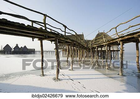 "Settlement of reconstructed stilt houses, Pfahlbaumuseum Unteruhldingen open air museum, UNESCO World Heritage Site, Lake Constance, Baden-Wuerttemberg, Germany, Europe" View Large Photo Image Stock Photo - "Settlement of reconstructed stilt houses, Pfahlbaumuseum Unteruhldingen open air museum, UNESCO World Heritage Site, Lake Constance, Baden-Wuerttemberg, Germany, Europe". Fotosearch