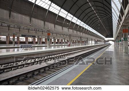 "Sevilla Santa Justa Railway Station, Seville, Andalusia, Spain, Europe" View Large Photo Image Stock Photography - "Sevilla Santa Justa Railway Station, Seville, Andalusia, Spain, Europe". Fotosearch