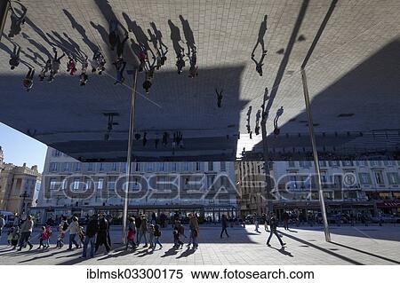 "Shade of 1000 square metres of polished stainless steel, architect Norman Foster, built in 2013 at the old harbour, Marseille, Departement Bouches-du-Rhone, Region Provence-Alpes-Cote d’Azur d’Azur, France, Europe" View Large Photo Image Stock Photography - "Shade of 1000 square metres of polished stainless steel, architect Norman Foster, built in 2013 at the old harbour, Marseille, Departement Bouches-du-Rhone, Region Provence-Alpes-Cote d’Azur d’Azur, France, Europe". Fotosearch