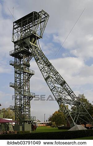 Stock Photo - "Shaft tower, disused coal mine, Zollern II/IV Colliery, Boevinghausen, Dortmund, North Rhine-Westphalia, Germany, Europe". Fotosearch