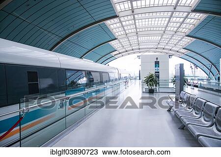 "Shanghai Maglev train, platform, Shanghai, China, Asia" View Large Photo Image Stock Image - "Shanghai Maglev train, platform, Shanghai, China, Asia". Fotosearch
