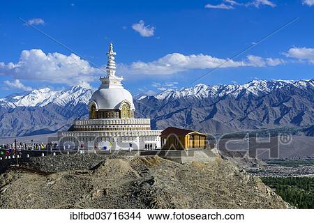 "Shanti Stupa, Leh, Ladakh, Jammu und Kashmir, Indien, Ladakh, Jammu and Kashmir, India, Asia" View Large Photo Image Picture - "Shanti Stupa, Leh, Ladakh, Jammu und Kashmir, Indien, Ladakh, Jammu and Kashmir, India, Asia". Fotosearch