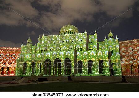 "Sharjah Light Festival, Islamic Museum of Civilization, Sharjah, Emirate of Sharjah, United Arab Emirates, Asia" View Large Photo Image Stock Photo - "Sharjah Light Festival, Islamic Museum of Civilization, Sharjah, Emirate of Sharjah, United Arab Emirates, Asia". Fotosearch
