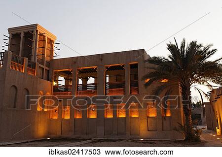 Sheikh Saeed Al Maktoum House, historical residence on Dubai Creek, Shindaga district, Dubai, United Arab Emirates, Middle East, Asia View Large Photo Image Stock Image - Sheikh Saeed Al Maktoum House, historical residence on Dubai Creek, Shindaga district, Dubai, United Arab Emirates, Middle East, Asia. Fotosearch