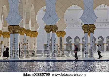 "Sheikh Zayed Mosque, Abu Dhabi, Emirate of Abu Dhabi, United Arab Emirates, Asia" View Large Photo Image Stock Photo - "Sheikh Zayed Mosque, Abu Dhabi, Emirate of Abu Dhabi, United Arab Emirates, Asia". Fotosearch