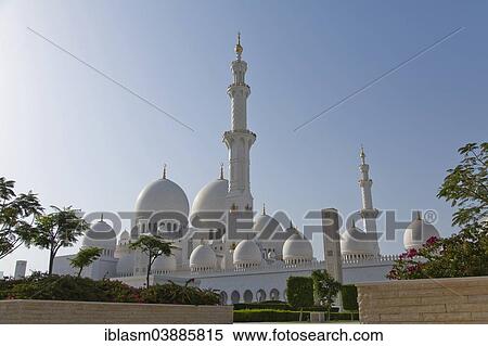 "Sheikh Zayed Mosque, Abu Dhabi, Emirate of Abu Dhabi, United Arab Emirates, Asia" View Large Photo Image Stock Photography - "Sheikh Zayed Mosque, Abu Dhabi, Emirate of Abu Dhabi, United Arab Emirates, Asia". Fotosearch